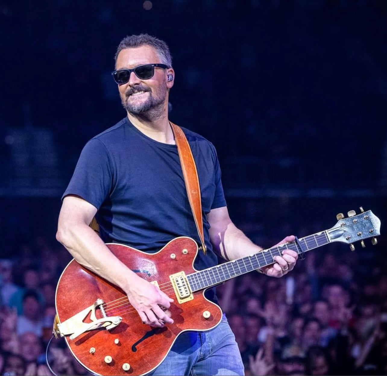 Eric Church — Moody Leather luxury guitar strap artist