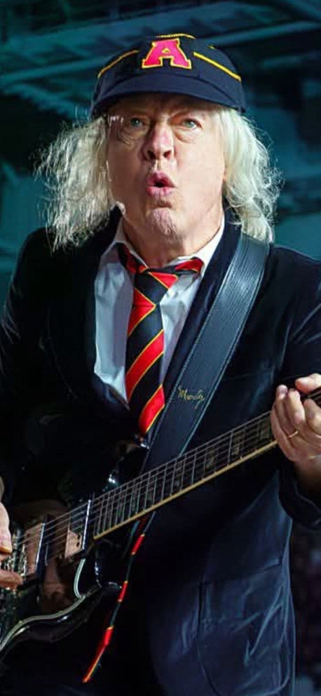 Angus Young — Moody Leather luxury guitar strap artist
