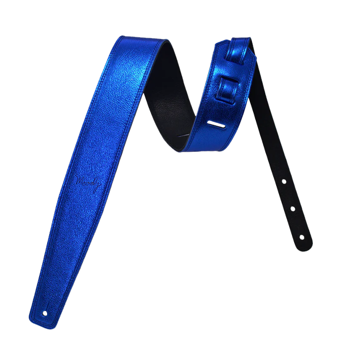 Metallic Series — Moody Leather guitar strap collection