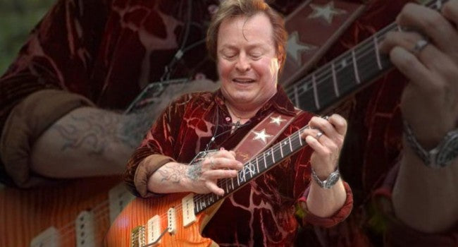 Rick Derringer — Moody Leather luxury guitar strap artist