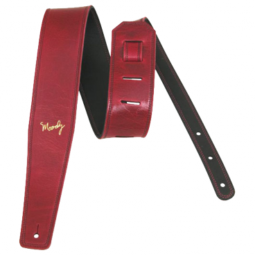 Moody Leather Premium Guitar Straps: Classic Suede Back