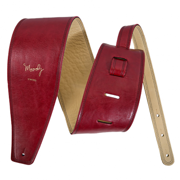 4" Distressed Leather Backed Strap - Red/Cream 4" Distressed Leather Backed Strap - Red/Cream